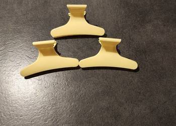 Spinka spinki klamry do włosów - żółte 3 sztuki