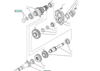 81864405 Łożysko Farmall MXU Maxxum T6. TS T6000 Orygina CNH