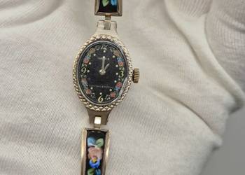 Piękny zegarek damski *Czajka* ceramika