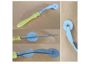 narzędzie szewskie krawieckie radełko do kopiowania wykrojów krawieckich Vi