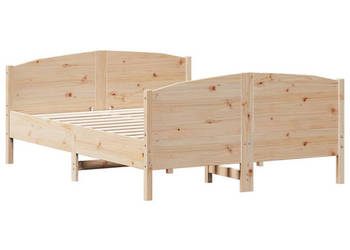 Rama łóżka bez materaca lite drewno sosnowe 120x200 cm WM-3216176