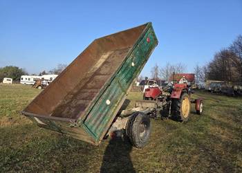 Wywrotka jedno osiowa transport Złoczew laweta