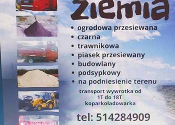 Autolaweta. Pomoc drogowa. 7m.7T. Ziemia pod trawnik.piasek