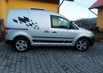 Volkswagen Caddy 2014r po lift 102km DSG automat klima navi hak alufelgi
