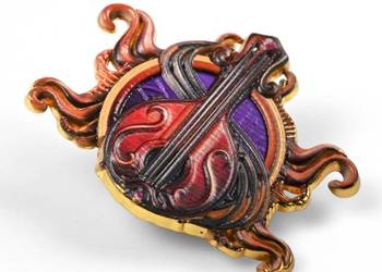 Bard Class Badge | 10 cm | Metal | Przypinka | Baldur’s Gate 3