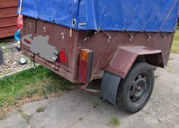 Sprzedam przyczepkę samochodowa sprawna z plandeka wymiary 160cm szek 120cm