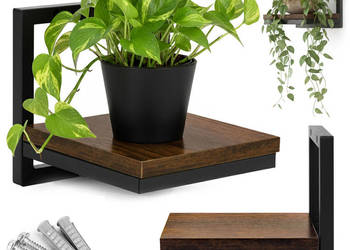 Kwietnik ścienny półka wisząca na kwiaty ozdoby loft ModernHome