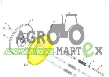 84556153, 1541552C2, 1541552C1 KOŁO PASOWE fi285 CNH