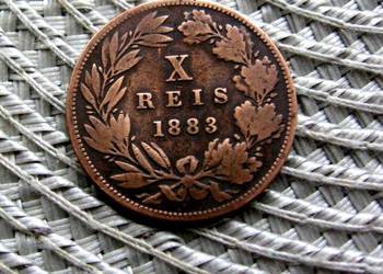 Portugalia 10 Reis 1883r