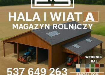 WYSOKI GARAŻ BLASZANY Na Maszyny | Wiata Garażowa Zadaszenie – ESSTAL-