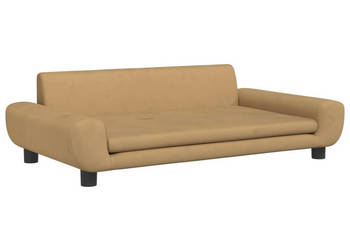 Sofa dla dzieci brązowa 100x54x33 cm aksamit WM-3196384
