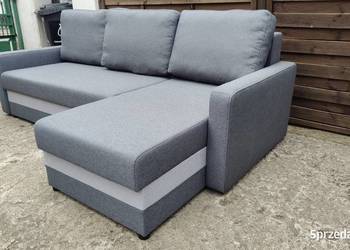 Narożnik Astor Agata Meble funkcja spania 2 schowki na pościel