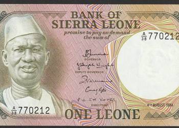 SIERRA LEONE - 1 LEONE - 1984  - UNC