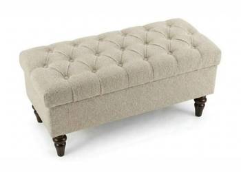 Pufa tapicerowana OLAF pikowana ze schowkiem 80-100 cm