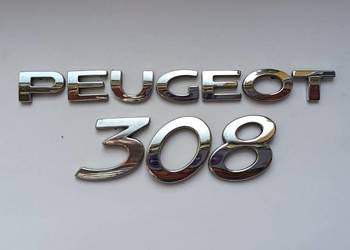 Napis emblemat Peugeot  308 07-11r
