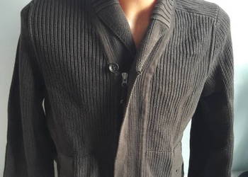 Sweter rozpinany Esprit Collection brązowy