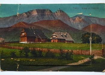 Przedwojenna Pocztówka - (III) Tatry - Widok na Giewont