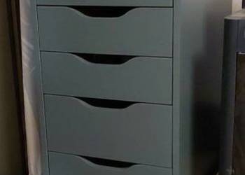 Komoda IKEA Alex 9 szuflad wysoka szaroniebieski Dostępne 2 sztuki Komoda IKEA Alex 9 szuflad wysoka szaroniebieski Dostępne 2 sztuki