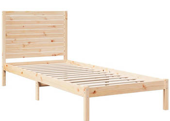 Dłuższe łóżko bez materaca lite drewno 90x210 cm WM-3309295
