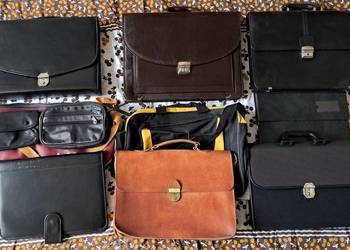 Różne aktówki skórzane teczki na dokumenty