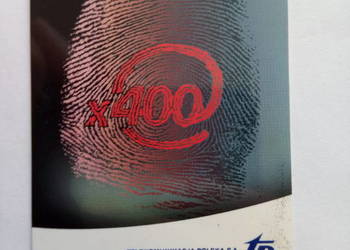 Karta telefoniczna przedstawiająca odcisk palca, 25 impulsów