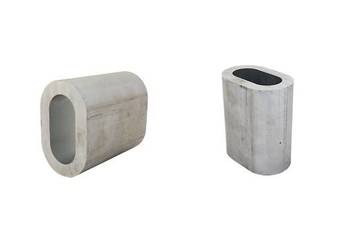 Tuleja aluminiowa do zaciskania lin stalowych fi22