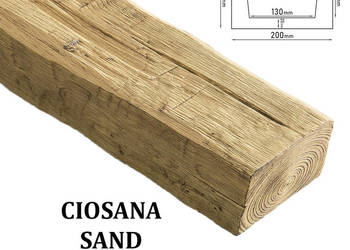 Belka Rustykalna Ciosana 20x13 cm SAND