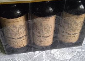 ZESTAW ŚWIEC W FORMIE BUTELEK WINA CHATEAU MEDOC