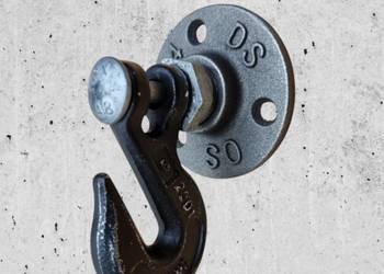 Wieszak loft, wieszak hak, wieszak ścienny, wieszak loftowy