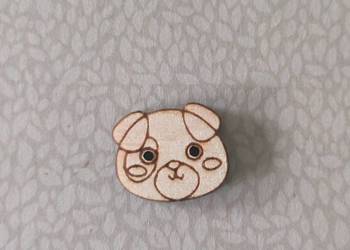 5x guzik drewno grawer 2cm hand made guz3