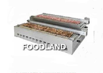 Grill na węgiel drzewny do szaszłyków z mechanizmem obrotowym,(602)