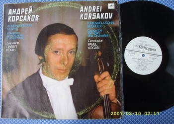 Klasyczna LP ; F. MENDELSSOHN--A. KORSAKOW; VIOLIN.