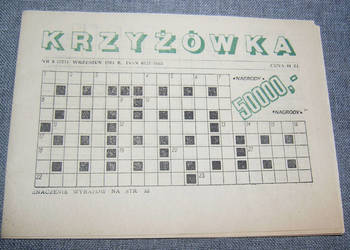 czasopismo vintage Krzyżówka 1984_Dvin