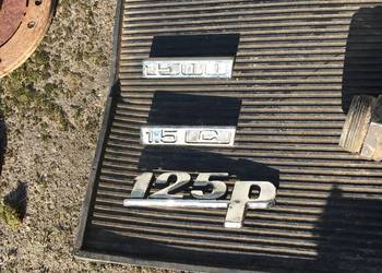 chromowane znaki fiat 125p
