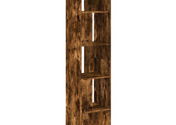 Regał przydymiony dąb 40x36x189 cm materiał drewnopochodny WM-848245