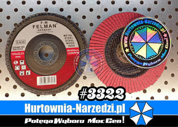 200 sztuk Tarcza Listkowa Ceramiczna 125mm P40 lamelka ceramiczna