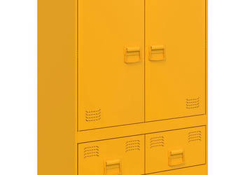 Szafka musztardowa 67x39x95 cm stalowa WM-841808