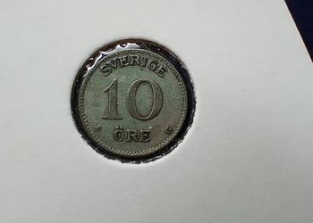 Stare monety 10 ore 1940 Szwecja srebro