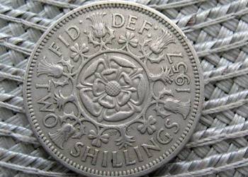 Wielka Brytania 2 Szylingi 1957r