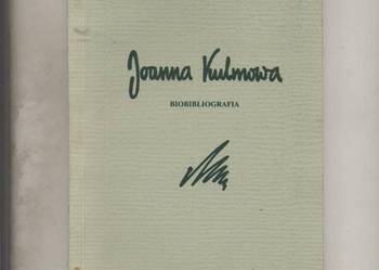 Joanna Kulmowa-bibliografia