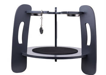 Mr.Eds Stolik Do Fajki Wodnej Drewno naturalne | Black