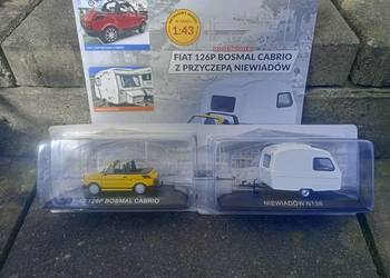 FIAT 126P BOSMAL CABRIO + NIEWIADÓW N126 kultowe Maluchy 1/43 Hachette