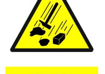 Naklejka Uwaga! Prace na wysokości GF029