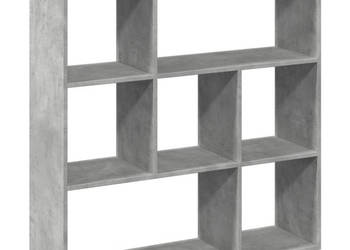 Regał przegroda szarość betonu 102x29x1035 cm WM-858051