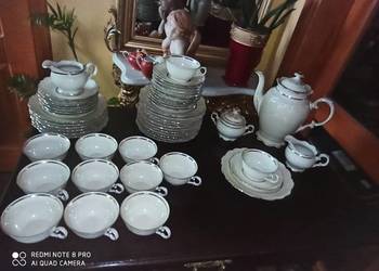 Serwis do kawy. Schumann Bavaria. Na 12 osób. Ecru