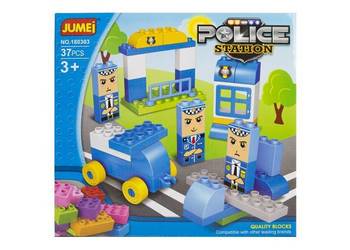 Klocki Jumei 3+ KOMISARIAT POLICJA 37 elementów, 28x26cm