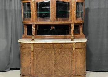 Antyczny kredens salonowy z nadstawką XIX/XX w., Francja, Ludwik XV