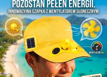Czapka z Wiatraczkiem Solarnej – Oryginalny Gadżet Froster – Idealna na Lat