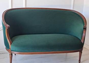 Stylowa sofa sofka siedzisko butelkowa zieleń Medalion Loft Ludwik