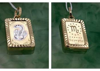 WYPRZEDAŻ !-25% Wisiorek Złoty 585 Znak Zodiaku SKORPION Z-1157
